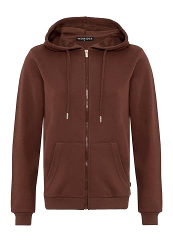 Redbridge Damen Premium Basic Kapuzenjacke Sweatjacke für Alltag und Freizeit Braun XXL von Redbridge