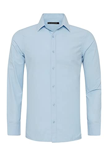 Redbridge Premium Hemd Business Freizeithemd Langarm Bügelleicht Einfarbig Hellblau L Redbridge Premium Hemd Business Freizeithemd Langarm Bügelleicht Einfarbig Hellblau L von Redbridge