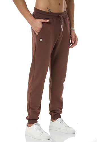 Redbridge Premium Jogginghose Bequeme Sweatpants mit Kordelzug Freizeit und Sporthose Braun L von Redbridge