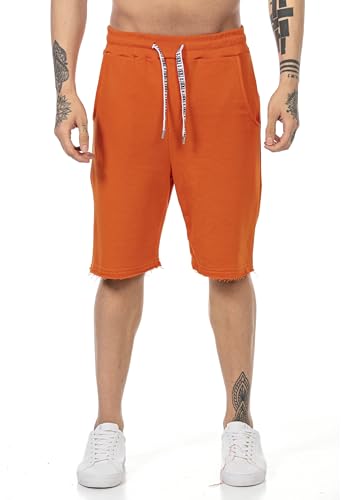 Redbridge Premium Shorts Sweatpants Kurze Hose Jogger Bequem Lässig Orange M von Redbridge