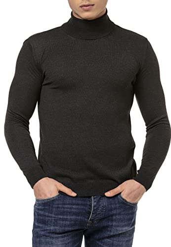 Redbridge Pullover Herren Rollkragenpullover Dunkelgrau L von Redbridge