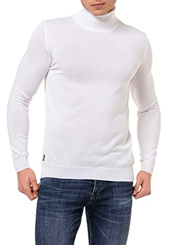 Redbridge Pullover Herren Rollkragenpullover Weiß L von Redbridge