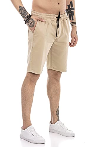 Redbridge Shorts für Herren Kurze Hose Sweat-Pants Sporthose Freizeithose Bermuda Capri Braun L von Redbridge