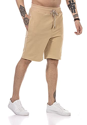 Redbridge Shorts für Herren Kurze Hose Sweat-Pants Sporthose Freizeithose Bermuda Capri Braun L von Redbridge