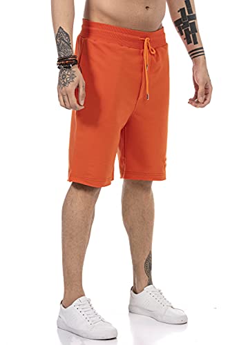 Redbridge Shorts für Herren Kurze Hose Sweat-Pants Sporthose Freizeithose Bermuda Capri Orange XL von Redbridge