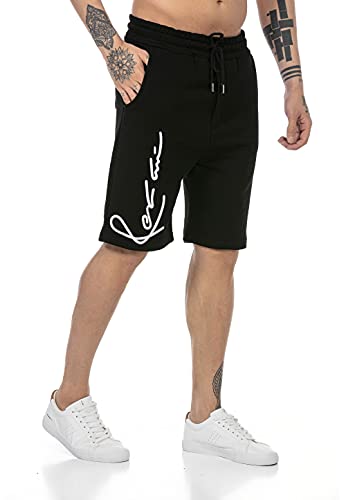 Redbridge Shorts für Herren Sweat-Pants Freizeit-Hose Baumwolle Schwarz XXL von Redbridge