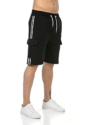 Redbridge Shorts für Herren Sweat-Pants Kurze Hose Bermuda Capri Knielang Cargo Schwarz XL von Redbridge