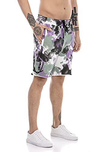 Redbridge Shorts für Herren Sweat-Pants Kurze Hose Sporthose Knielang Lila M Redbridge Shorts für Herren Sweat-Pants Kurze Hose Sporthose Knielang Lila M von Redbridge