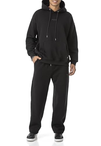 Redbridge - Spruce Herren Jogginganzug Set Hoodie und Jogginghose Premium Sweat Anzug Loose Fit Schwarz XL von Redbridge
