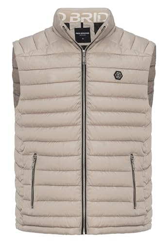 Redbridge Steppweste mit Reißverschluss Weste mit Stehkragen Beige M von Redbridge