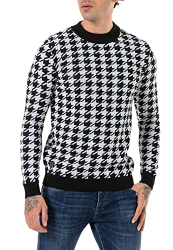 Redbridge Strickpullover Herren Sweater Rundhals Schwarz XXL von Redbridge