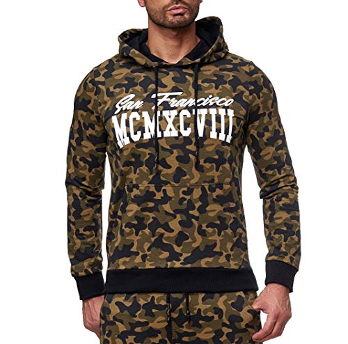 Redbridge Sweatshirt Pullover Hoodie Camouflage Jogginganzug Sportanzug MCMXCVIII Pullover - Camouflage L von Redbridge