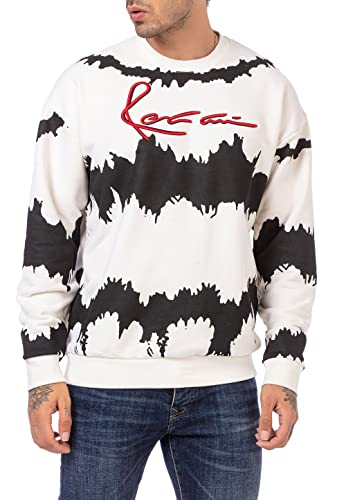 Redbridge Sweatshirt Rundhals Pullover Black and White Weiß L von Redbridge