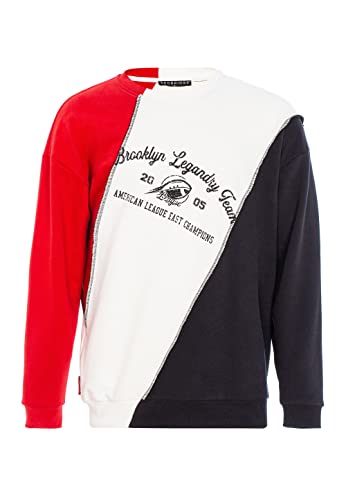 Redbridge Sweatshirt Rundhals Pullover mit stylischer Naht Gr L von Redbridge