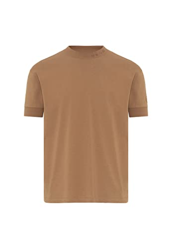 Redbridge T-Shirt für Herren Kurzarm mit Bestickung am Kragen Baumwolle XL Braun von Redbridge