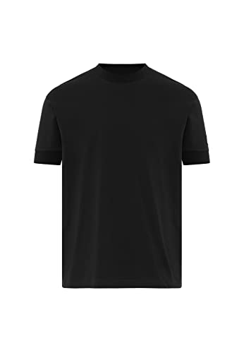 Redbridge T-Shirt für Herren Kurzarm mit Bestickung am Kragen Baumwolle XL Schwarz von Redbridge