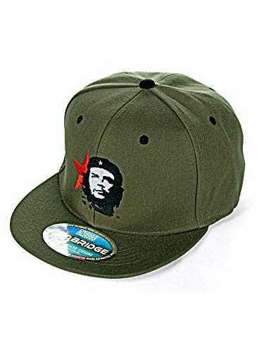 Redbridge Unisex Red Bridge Logo Cap Fitted oder Snapback Basecap Che Guevara Signature Bestickt Olive - Fitted One Size von Redbridge