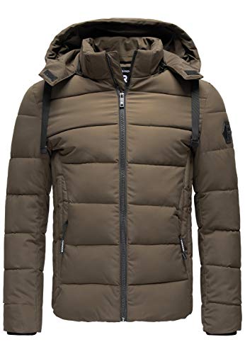 Redbridge Winterjacke mit abnehmbarer Kapuze – Warm funktional und modern Braun M von Redbridge
