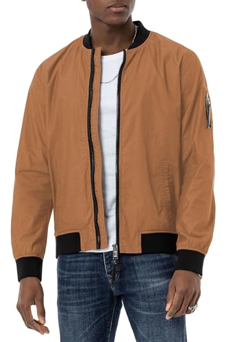 Redbridge Zeitlose Übergangsjacke Leichte Collegejacke Braun XXL von Redbridge