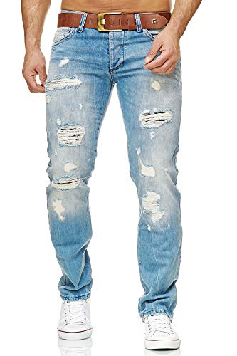 Redbridge by Cipo & Baxx RB-171 Jeans Distressed Style Helle Waschung Herren Hose W30 L30 Hellblau von Redbridge