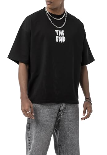 Redbridge by Maksim Unisex Oversized T-Shirt The End Backprint Rundhals Premium Schwarz Gr.L Redbridge by Maksim Unisex Oversized T-Shirt The End Backprint Rundhals Premium Schwarz Gr.L von Redbridge