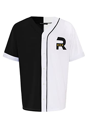 Two Tone Baseball Jersey T-Shirt Schwarz Weiß M von Redbridge