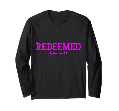 Redeemed Ephesians 1:7 Christian Woman Bibelvers Zitat Langarmshirt Redeemed Ephesians 1:7 Christian Woman Bibelvers Zitat Langarmshirt von Redeemed Ephesians 1:7 Christian Woman Products