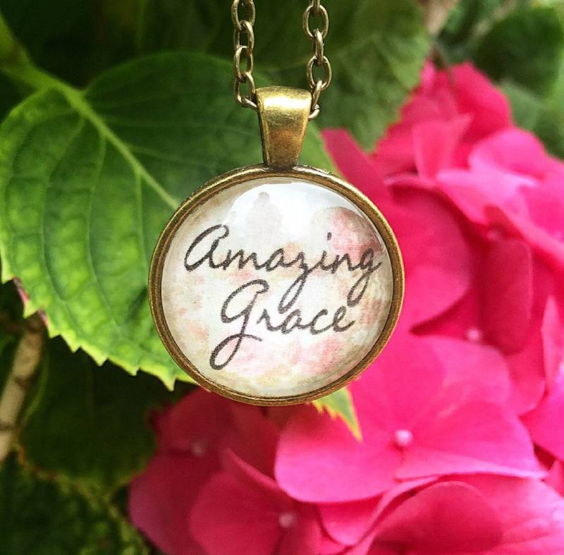 Amazing Grace Anhänger Halskette von RedeemedJewelry