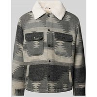 Redefined Rebel Jacke mit Teddyfell in Black, Größe L von Redefined Rebel