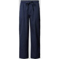 Redefined Rebel Loose Fit Stoffhose mit Strukturmuster Modell 'ANDY' in Marine, Größe XXL von Redefined Rebel