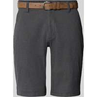 Redefined Rebel Regular Fit Bermudas mit Gesäßtaschen Modell 'NEBRASKA' in Anthrazit Melange, Größe M von Redefined Rebel