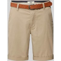 Redefined Rebel Regular Fit Bermudas mit Gürtel Modell 'MIKE' in Beige, Größe M von Redefined Rebel