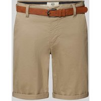 Redefined Rebel Regular Fit Chino-Shorts mit Gürtel Modell 'MIKE' in Beige, Größe S von Redefined Rebel