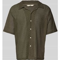 Redefined Rebel Regular Fit Freizeithemd mit Lochmuster Modell 'MADDEN' in Dunkelbraun, Größe XL von Redefined Rebel