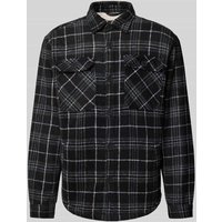 Redefined Rebel Regular Fit Hemdjacke mit aufgesetzten Brustpattentaschen in Black, Größe L von Redefined Rebel