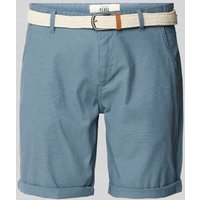 Redefined Rebel Regular Fit Shorts mit Gürtel Modell 'NEBRASKA' in Hellblau Melange, Größe L von Redefined Rebel