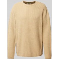 Redefined Rebel Strickpullover mit Rollsaum Modell 'RYAN' in Beige, Größe XXL von Redefined Rebel