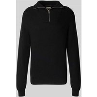 Redefined Rebel Strickpullover mit gerippten Abschlüssen Modell 'RIVER' in Black, Größe L von Redefined Rebel