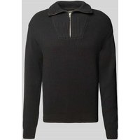 Redefined Rebel Strickpullover mit gerippten Abschlüssen Modell 'RIVER' in Black, Größe XL von Redefined Rebel