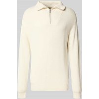Redefined Rebel Strickpullover mit gerippten Abschlüssen Modell 'RIVER' in Offwhite, Größe XXL von Redefined Rebel