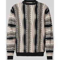 Redefined Rebel Strickpullover mit gerippten Abschlüssen Modell 'TETON' in Black, Größe L von Redefined Rebel