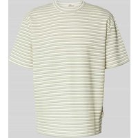Redefined Rebel T-Shirt mit geripptem Rundhalsausschnitt Modell 'APOLLO' in Lind, Größe XS von Redefined Rebel
