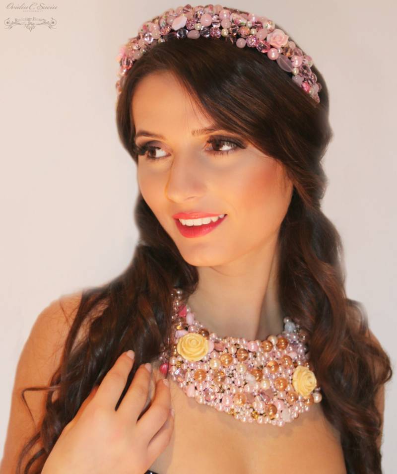 Elegante Rosa Kette von RedesignBeauty