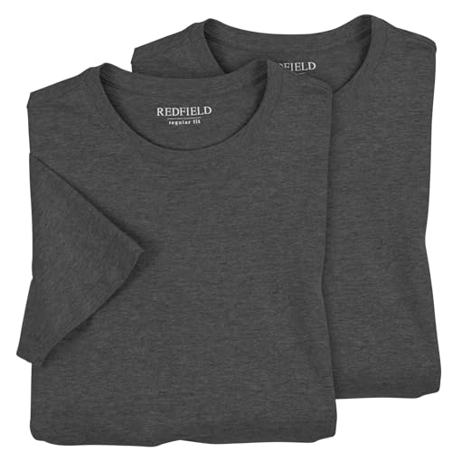 Doppelpack T-Shirts Übergröße anthrazit Melange, XL Größe:3XL von Redfield