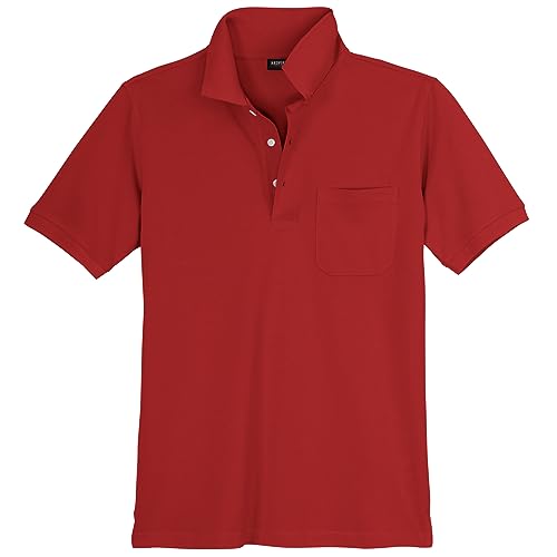 Redfield Piqué Poloshirt Übergröße rot, Größe:6XL von Redfield