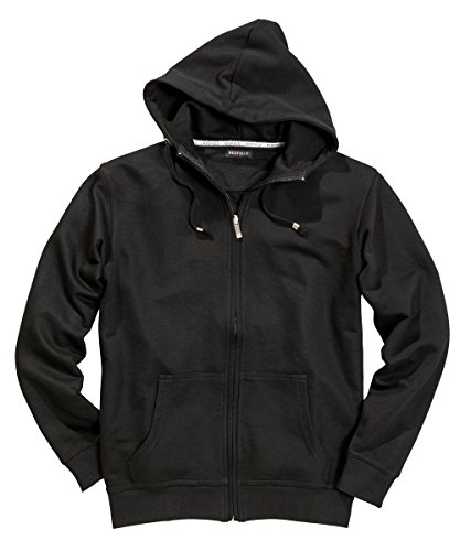 Redfield Basic Sweatjacke mit Kapuze schwarz, Größe:6XL von Redfield