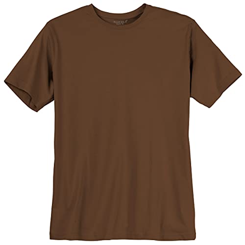 Redfield Basic T-Shirt braun Übergröße, Größe:10XL von Redfield