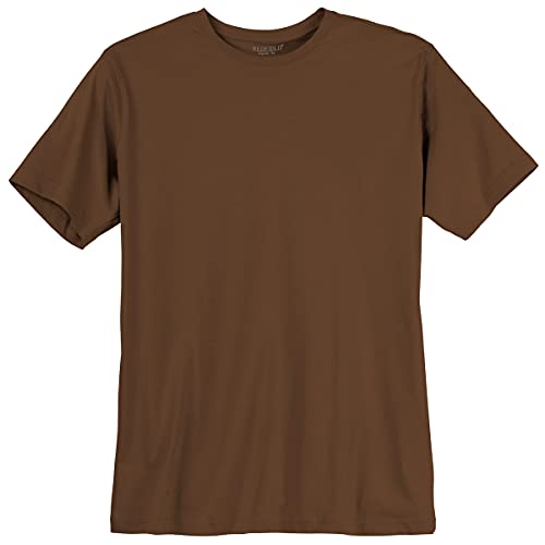 Redfield Basic T-Shirt braun Übergröße, Größe:8XL von Redfield