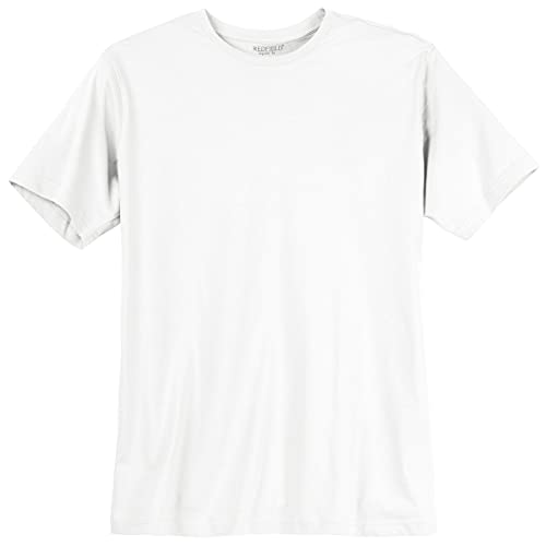 Redfield Basic T-Shirt weiß Übergröße, Größe:6XL von Redfield
