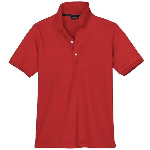 Redfield Basic rotes Stretch-Poloshirt Übergröße, Größe:6XL von Redfield